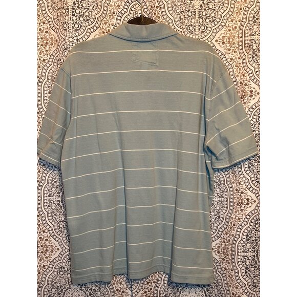 Tony Hawk Blue & White Striped Polo Shirt Size M - Picture 6 of 9